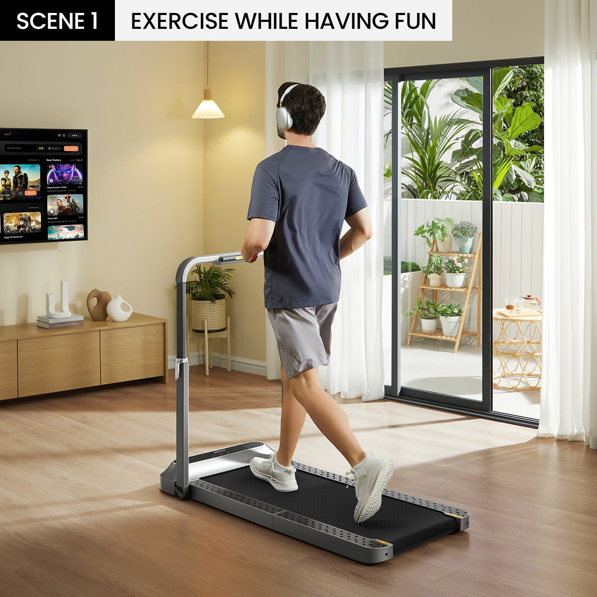 Representation of the Runmatepad  Foldable Treadmill
